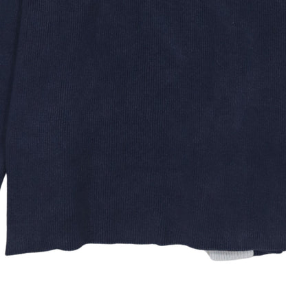 Timberland Men's Blue Cotton 1/2 Zip Collared Jumper Size L