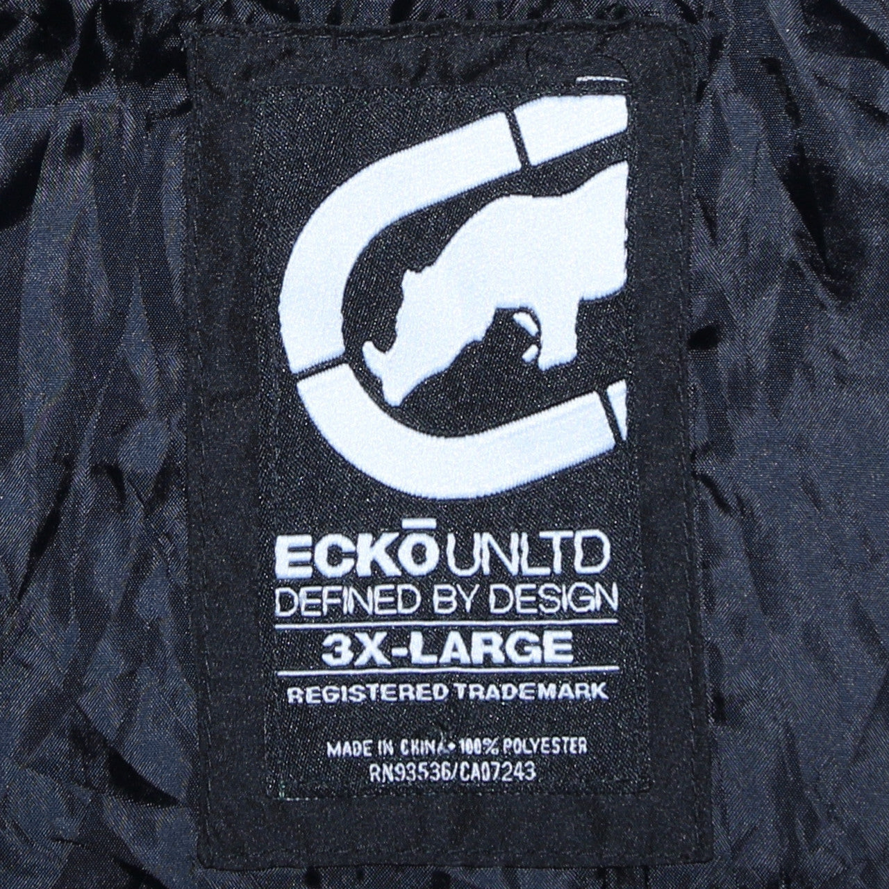 Ecko Unltd Mens Black 3XL Padded Bodywarmer Waistcoat