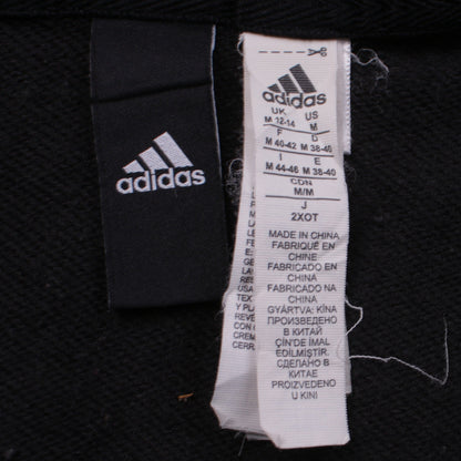 Adidas Womens Black Full Zip Hoodie Size M Hooded Sweatshirt