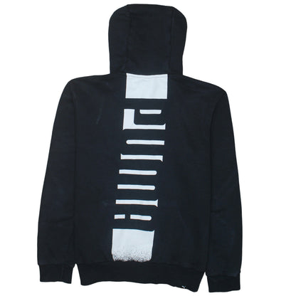 Puma Men's Black Full Zip Hoodie L Sportswear Graphic Fleece