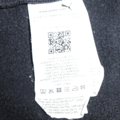 Puma Men's Black Full Zip Hoodie L Sportswear Graphic Fleece