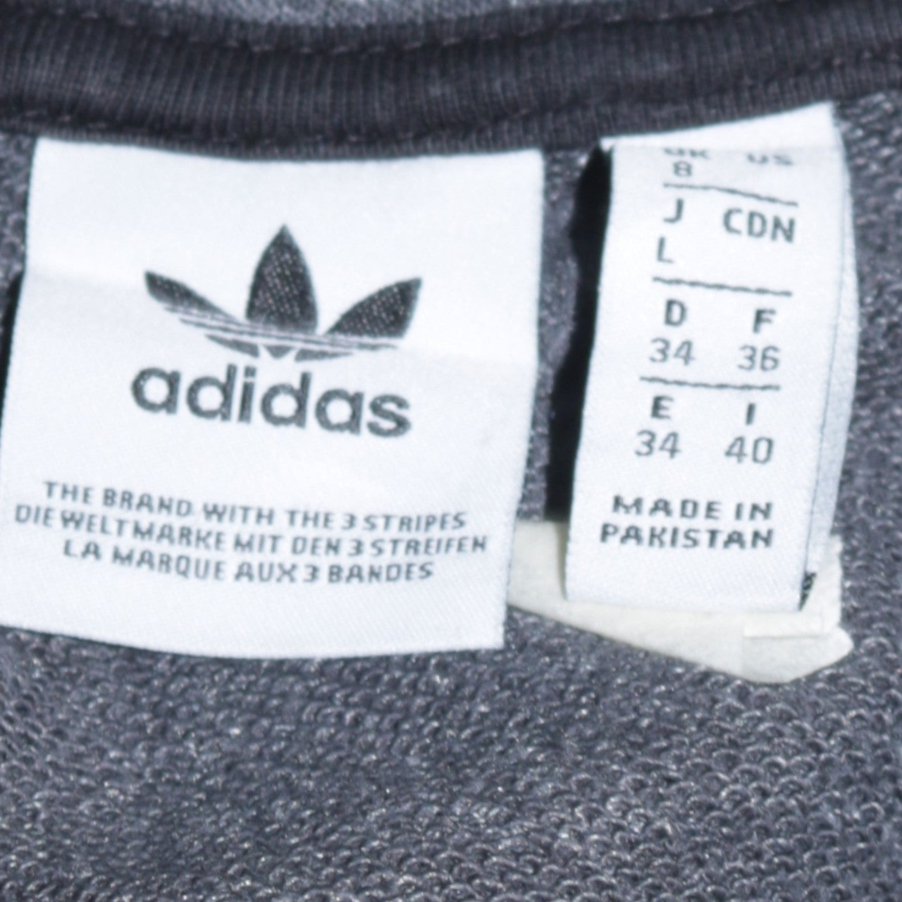 Adidas Women’s Grey Full Zip Hoodie Size 8 Lined Casual Sweatshirt