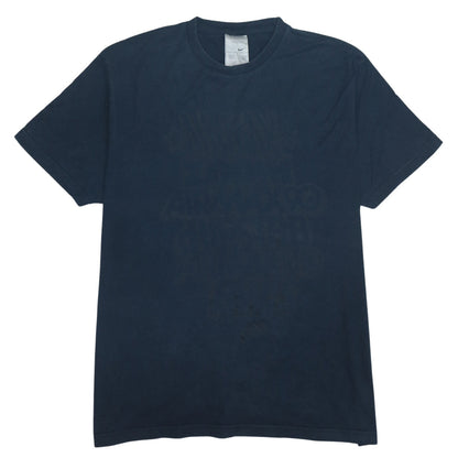 Nike Men's Blue XL Graphic Sports Cotton Crew Neck T-Shirt