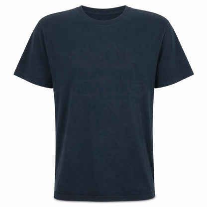 Front view of Nike Men's Blue XL Graphic Sports Cotton Crew Neck T-Shirt