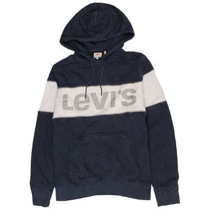 Levi's Men's Blue Pullover Hoodie S Logo Graphic Cotton Sweatshirt