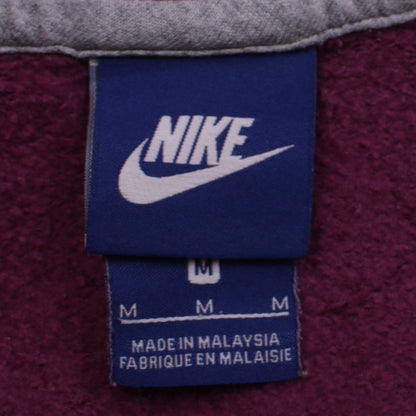 Nike Womens Burgundy Just Do It Pullover Hoodie Size M