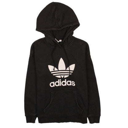 Adidas Womens Black Size 8 Pullover Hoodie Sweatshirt with Logo