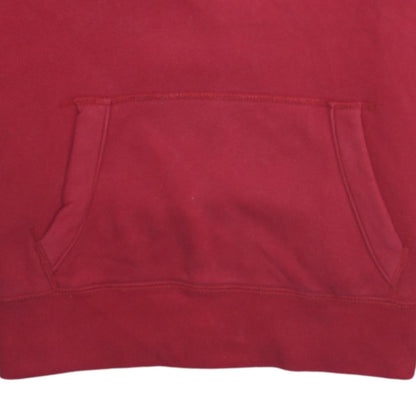 Hollister Men's Red Pullover Hoodie Small Logo Fleece Sweatshirt