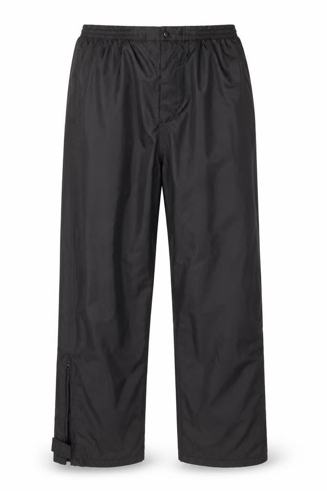 Front view of Confidence Golf Men's Black 3XL Waterproof Rain Trousers