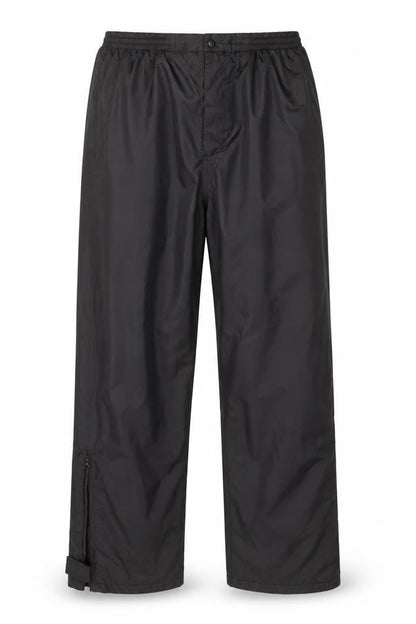 Front view of Confidence Golf Men's Black 3XL Waterproof Rain Trousers