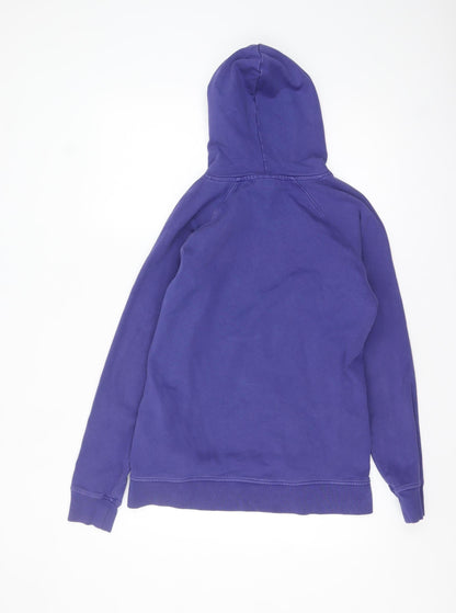Scotch & Soda Women Purple Pullover Hoodie Size 14 Cotton Blend Casual
