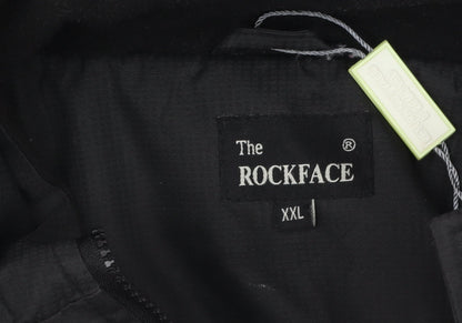 The Rockface Men's Black 2XL Waterproof Hooded Parka Jacket