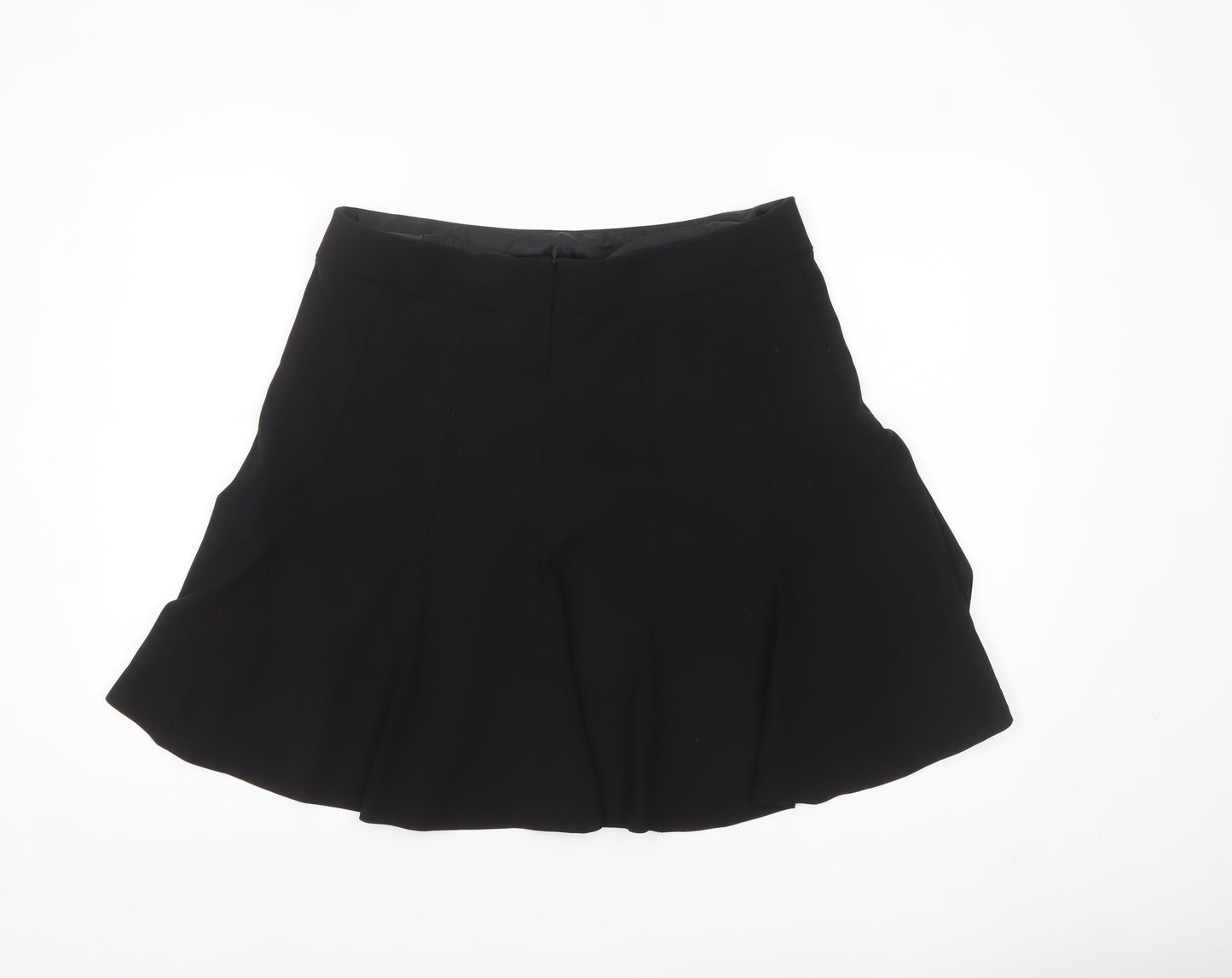 Marks and Spencer Womens Black A-Line Knee Length Skirt UK14
