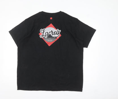 Christian Lacroix Men’s Black Graphic Short Sleeve T-Shirt L