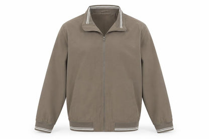 Greenwoods Men Brown L Basic Zip Casual Jacket