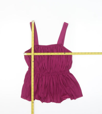 Next Women Purple Camisole Tank Top Size 10 Polyester