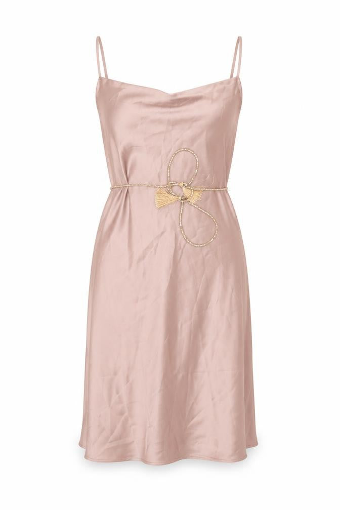 Primark Women Pink Satin Slip Dress Size 8 Party Cocktail