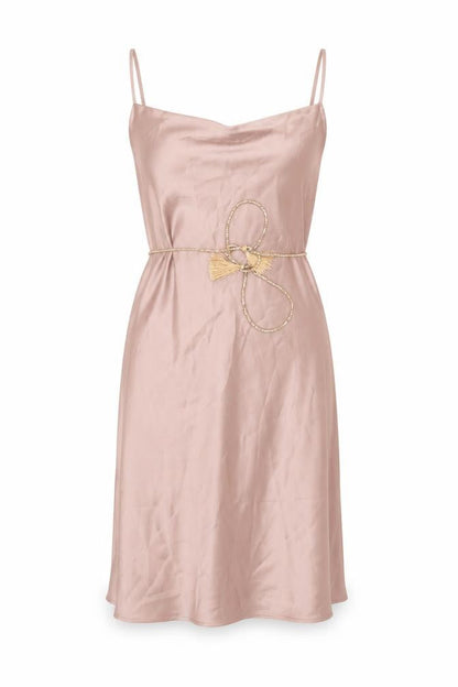 Primark Women Pink Satin Slip Dress Size 8 Party Cocktail
