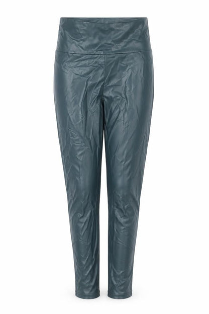 Primark Womens Green Faux Leather High Waist XS Leggings
