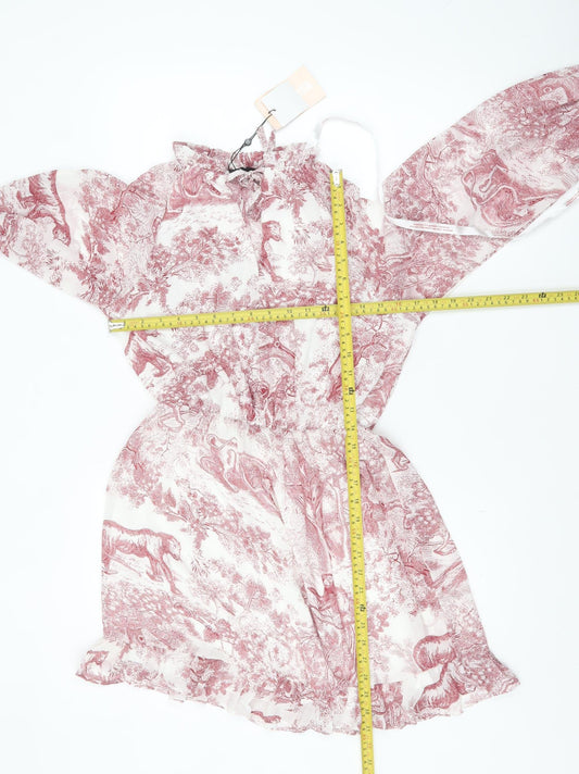 Missguided Women's Multicoloured Size 8 A-Line Chiffon Ruffle Mini Dress
