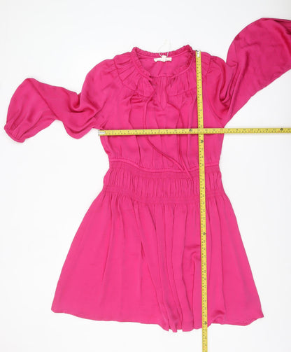 Marks and Spencer Per Una Women's Pink Size 12 Fit & Flare Dress
