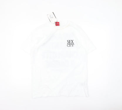 Pull & Bear Women’s White Sex and the City T-Shirt Size S