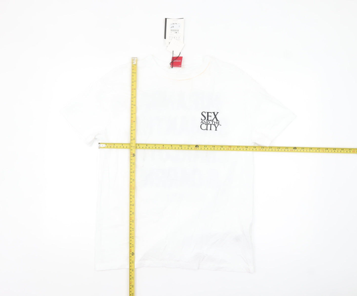 Pull & Bear Women’s White Sex and the City T-Shirt Size S