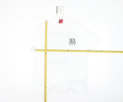 Pull & Bear Women’s White Sex and the City T-Shirt Size S