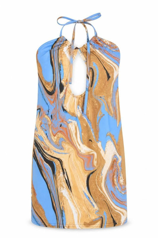 Femme Luxe Women’s Multicoloured Size 6 Halter Bodycon Dress