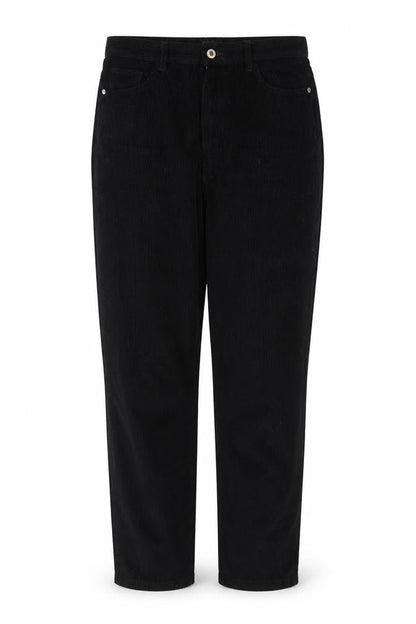 PrettyLittleThing Women's Black Corduroy Chino Trousers Size 12