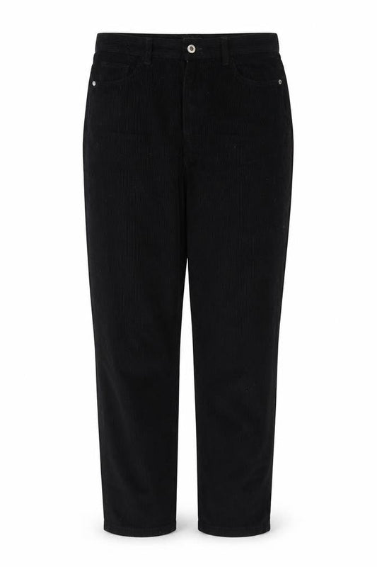 PrettyLittleThing Women's Black Corduroy Chino Trousers Size 12