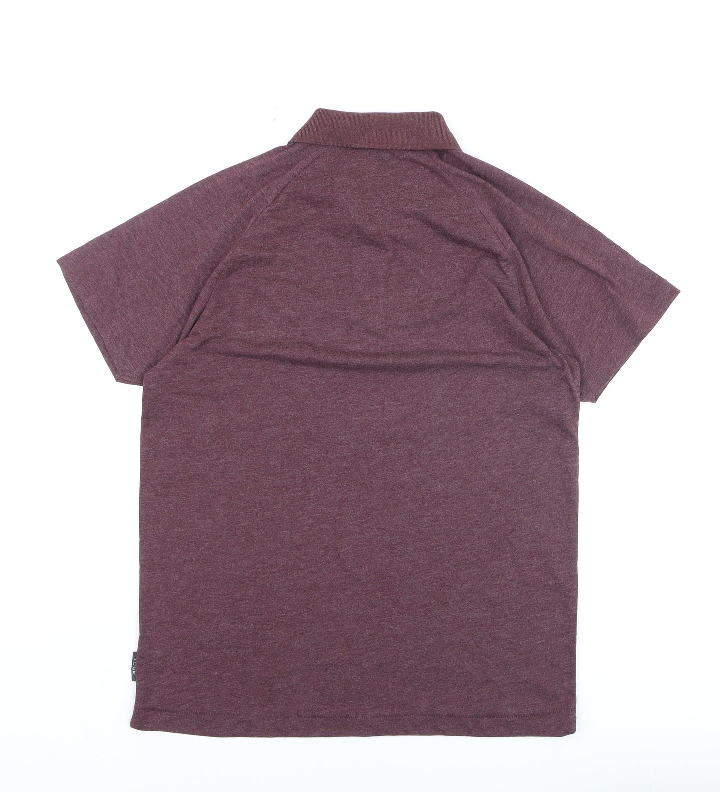 FCUK Men's Brown Collared Short Sleeve Polo T-Shirt M