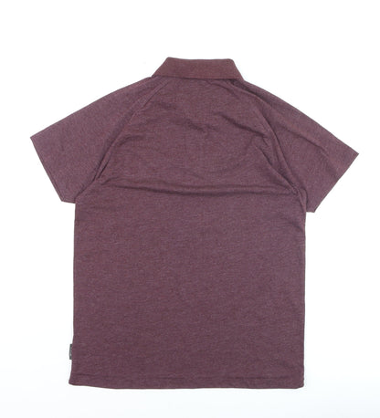 FCUK Men's Brown Collared Short Sleeve Polo T-Shirt M
