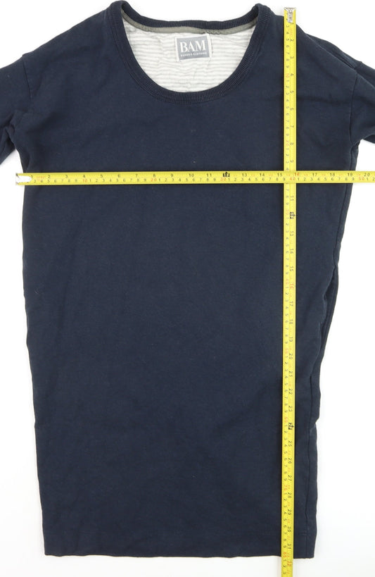BAM Women's Navy Blue Long Sleeve Pullover Jumper Size 10