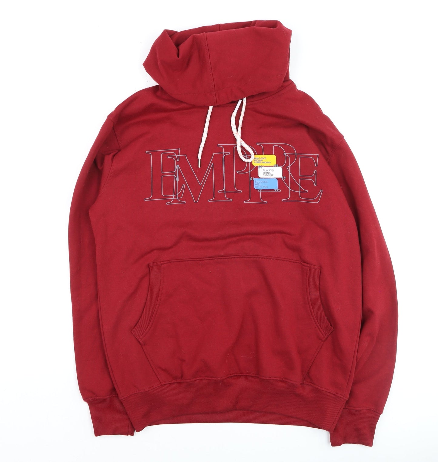 Swagat Proxim Men's Red Pullover Hoodie L Logo Graphic Fleece