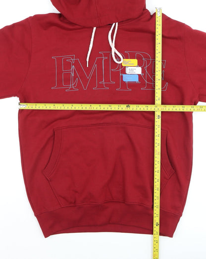 Swagat Proxim Men's Red Pullover Hoodie L Logo Graphic Fleece