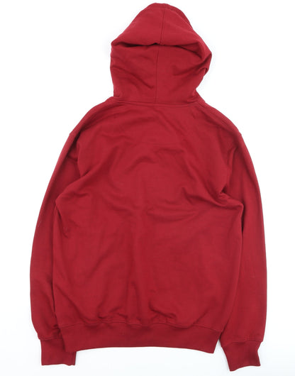 Swagat Proxim Men's Red Pullover Hoodie L Logo Graphic Fleece