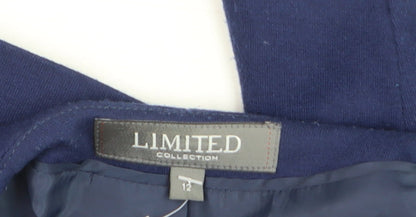 Marks and Spencer Women’s Blue Cropped Blazer Size 12 Slim Fit