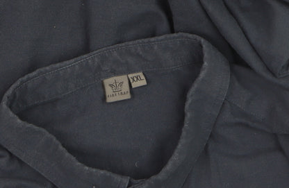 Firetrap Men's Navy Blue XXL Classic Long Sleeve Dress Shirt
