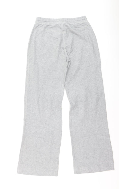 Nike Womens Grey Track Pants Size 8-10 Regular Fit Jersey Trousers