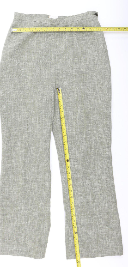 Country Casuals Women’s Grey Linen Blend Dress Pants Size 12