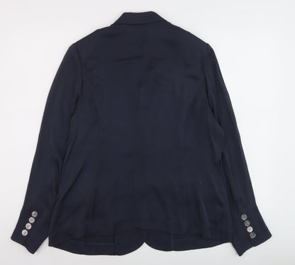 Marks and Spencer Autograph Women's Blue Silk Blazer UK 16