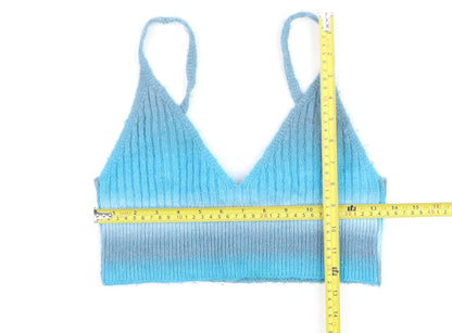 Collusion Women’s Blue Knit Camisole Tank Top UK 10