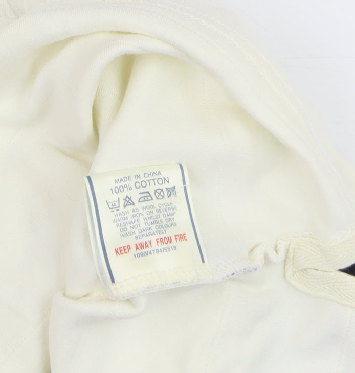 Maine New England Men's Ivory Cotton Polo Shirt Size M