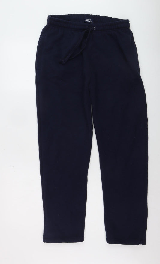 Havers Casuals Men's Black L Jogger Sweatpants Fleece Lined Drawstring