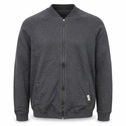 Jack & Jones Mens Grey Full Zip Cotton Jumper Size L
