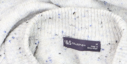 Marks and Spencer Men's Grey Chunky Knit Pullover Jumper M
