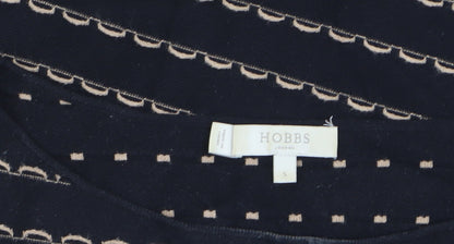 Hobbs Women’s Black Striped 3/4 Sleeve Knit Top Size S