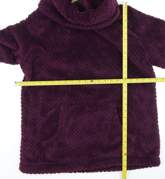 Gelert Women’s Purple Fleece Cowl Neck Pullover Jumper Size 18