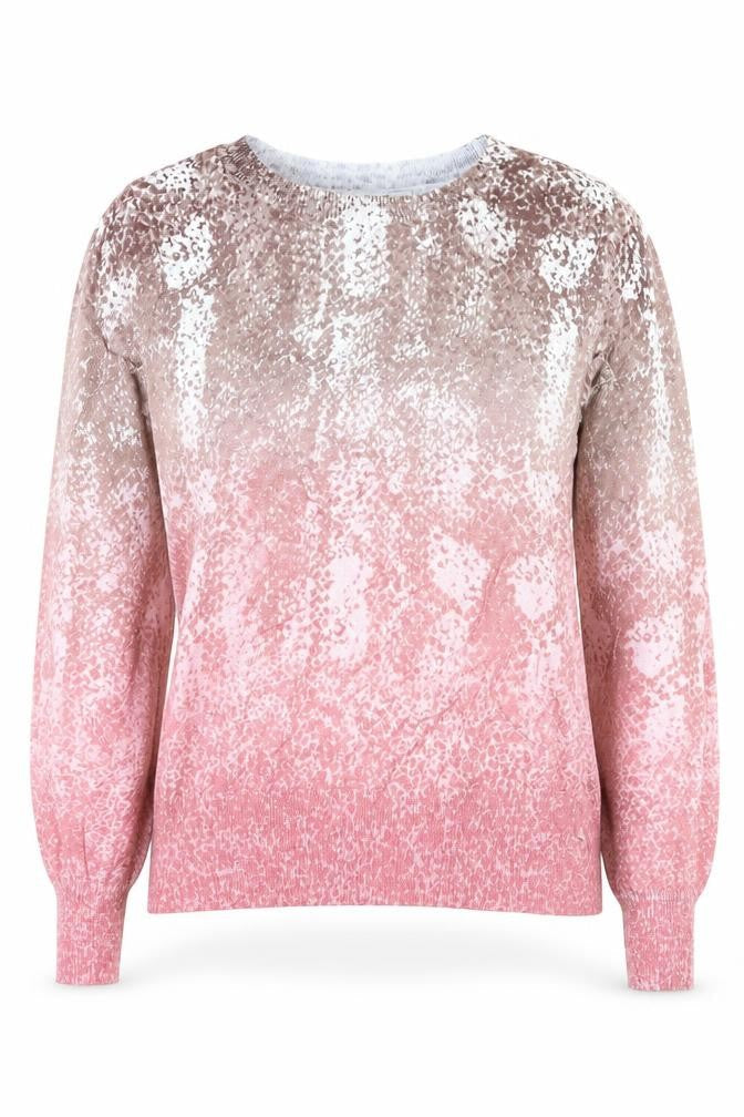 Next Women’s Pink Animal Print Pullover Jumper XS